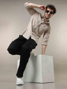 Shop Cool And Comfortable Beige Shacket Mens OnlineRs. 1499.00