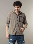 Shop Trendy Brown Mens Overshirt Jacket at Great PriceRs. 1499.00