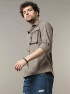 Shop Trendy Brown Mens Overshirt Jacket at Great PriceRs. 1499.00