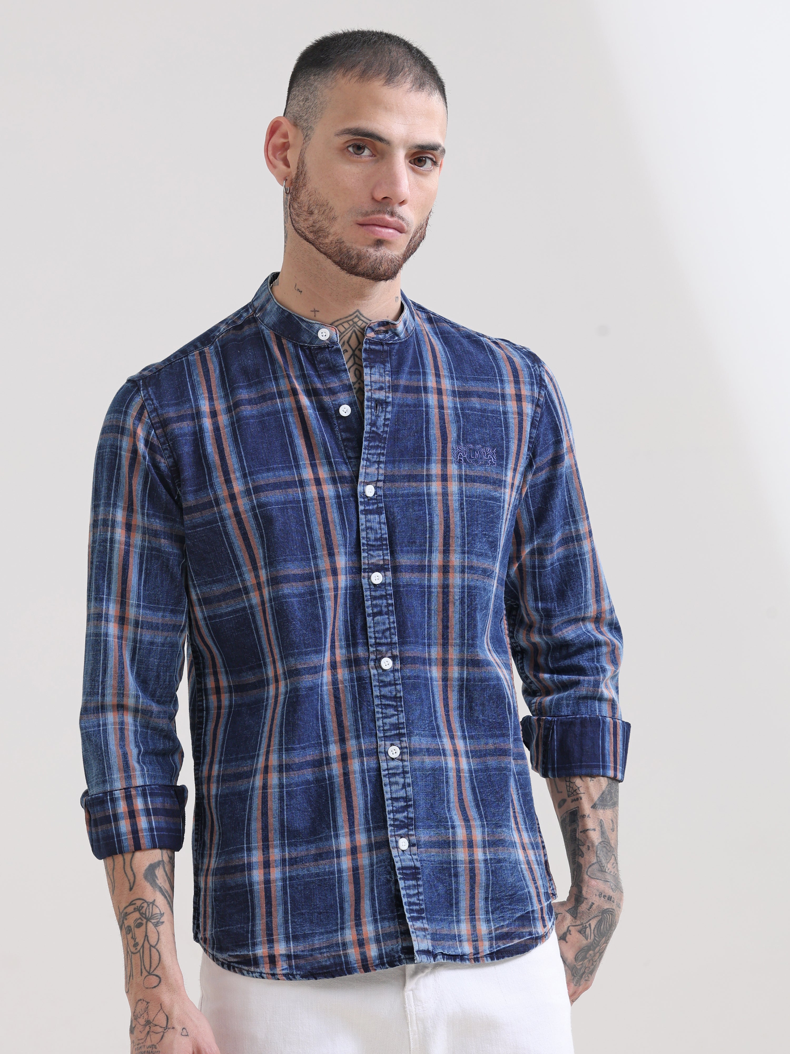 Indigo Checks and Stripes Shirts - Shop Now.