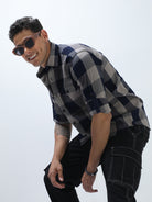 Shop Trendy Beige Check Shirt Online at Great PriceRs. 1399.00