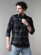 Shop Latest Black And Grey Check Shirt for Men OnlineRs. 1399.00