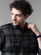 Shop Latest Black And Grey Check Shirt for Men OnlineRs. 1399.00