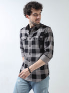 Buy Cool and Comfortable beige check shirt at Great priceRs. 1359.00